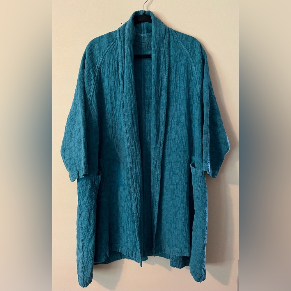 GRIZIS - TEAL LINEN - Jacket - Size M.  Fits to XL